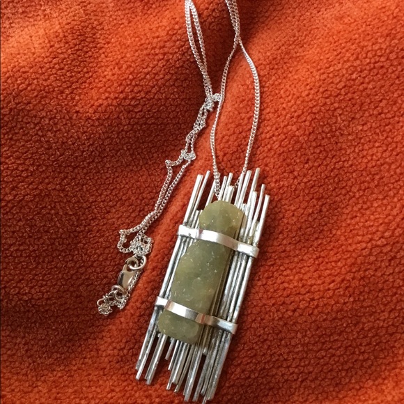 Smithsonite Sterling Silver Pendant and Chain - Picture 8 of 8